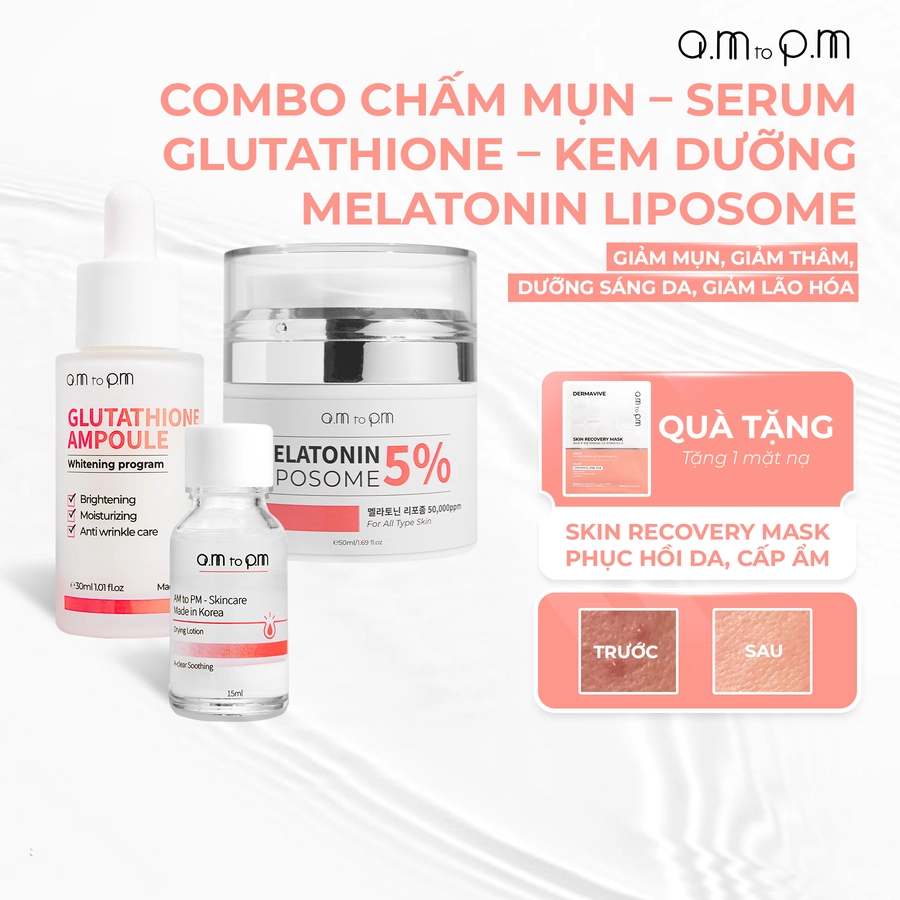 ẢNH CHÍNH SHOPEE( CHẤM MỤN + KEM DƯỠNG + SERUM)